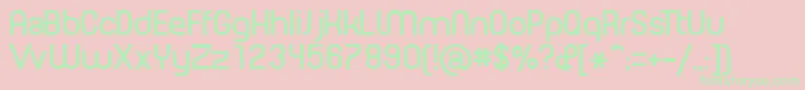 PLANE    Font – Green Fonts on Pink Background