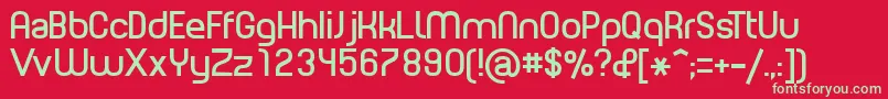 PLANE    Font – Green Fonts on Red Background