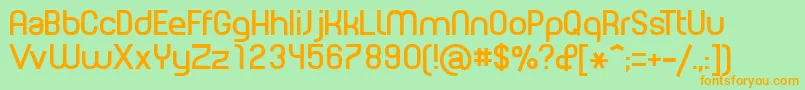 PLANE    Font – Orange Fonts on Green Background