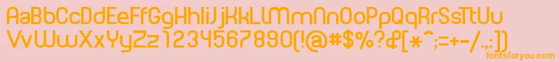 PLANE    Font – Orange Fonts on Pink Background