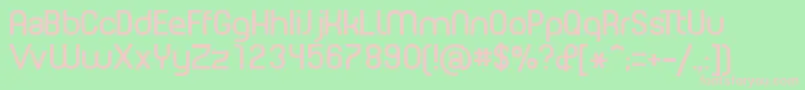 PLANE    Font – Pink Fonts on Green Background
