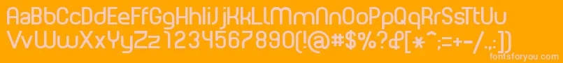 PLANE    Font – Pink Fonts on Orange Background