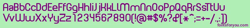 PLANE    Font – Purple Fonts on Green Background