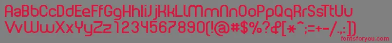 PLANE    Font – Red Fonts on Gray Background