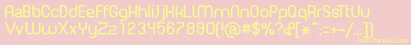 PLANE    Font – Yellow Fonts on Pink Background