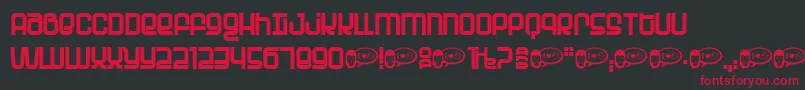 PLANET   Font – Red Fonts on Black Background