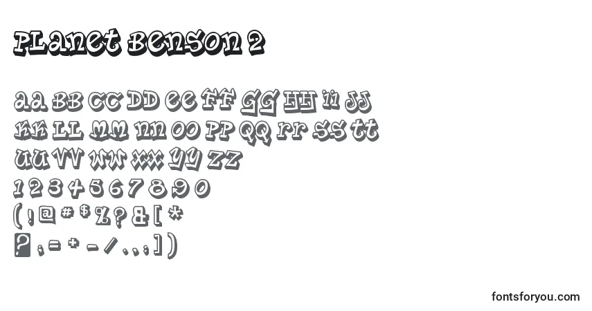 Planet benson 2 Font – alphabet, numbers, special characters