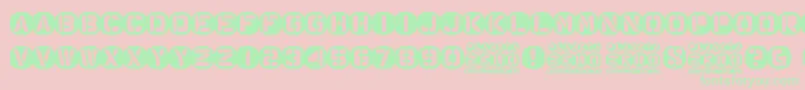 fuente Planeta Zero – Fuentes Verdes Sobre Fondo Rosa