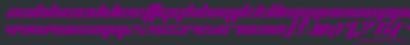 PLANK    Font – Purple Fonts on Black Background
