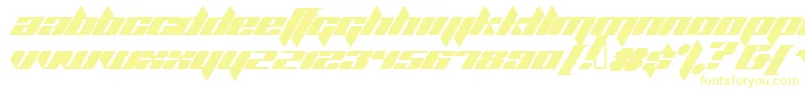 Шрифт PLANK    – жёлтые шрифты