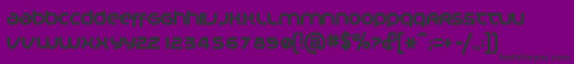 フォントPLANM    – 紫の背景に黒い文字