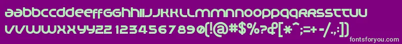 PLANM    Font – Green Fonts on Purple Background