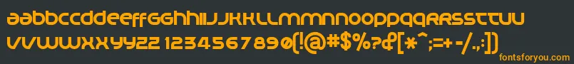 PLANM    Font – Orange Fonts on Black Background