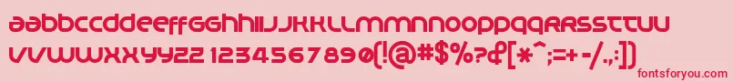 PLANM    Font – Red Fonts on Pink Background