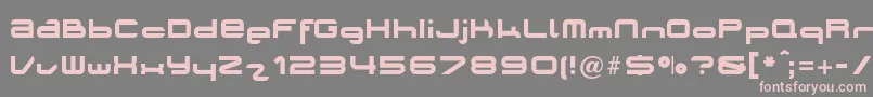フォントPLANO    – 灰色の背景にピンクのフォント