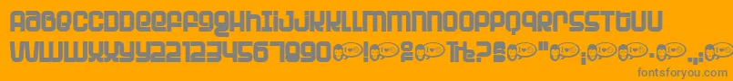 PLANP    Font – Gray Fonts on Orange Background