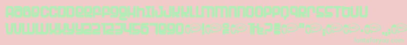 PLANP    Font – Green Fonts on Pink Background