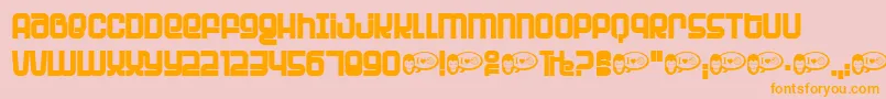 PLANP    Font – Orange Fonts on Pink Background