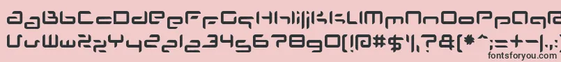 フォントPLANS    – ピンクの背景に黒い文字