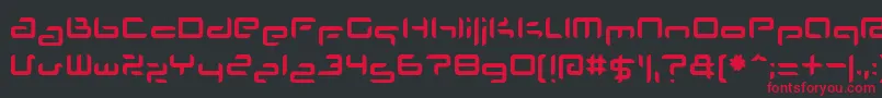 PLANS    Font – Red Fonts on Black Background