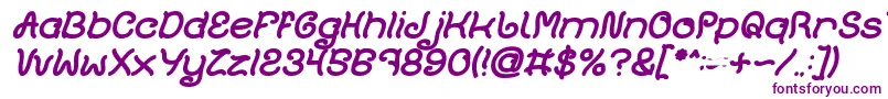 Plant On Lawn Bold Italic Font – Purple Fonts