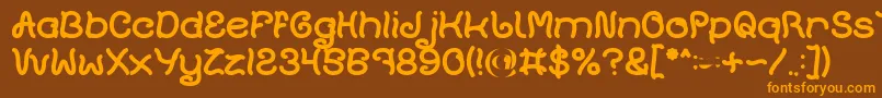 En savoir plus sur la police Plant On Lawn Bold Police Plant On Lawn Bold – polices orange sur fond brun
