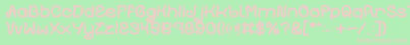 Подробнее о шрифте Plant On Lawn Bold Шрифт Plant On Lawn Bold – розовые шрифты на зелёном фоне