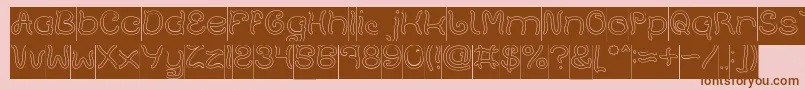 More about Plant On Lawn Hollow Inverse Font Plant On Lawn Hollow Inverse Font – Brown Fonts on Pink Background