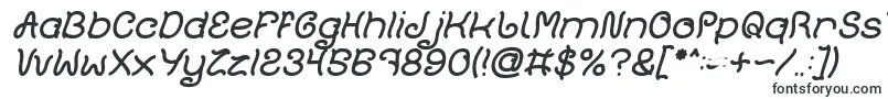 フォントPlant On Lawn Italic – ステッカー用のフォント