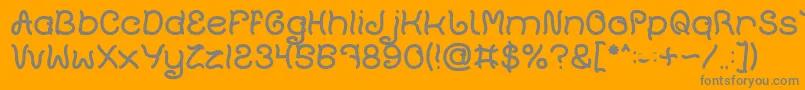 More about Plant On Lawn Font Plant On Lawn Font – Gray Fonts on Orange Background