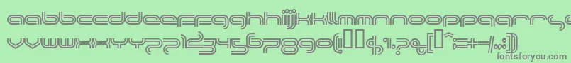 PLANTC   Font – Gray Fonts on Green Background