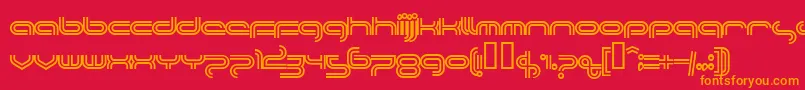 PLANTC   Font – Orange Fonts on Red Background