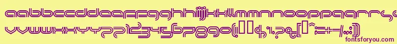 PLANTC   Font – Purple Fonts on Yellow Background