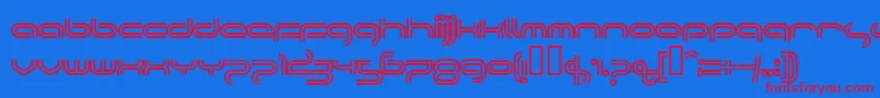 PLANTC   Font – Red Fonts on Blue Background