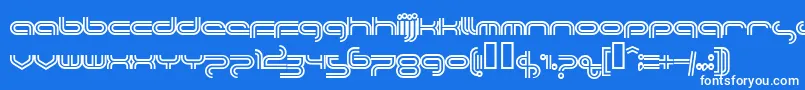 PLANTC   Font – White Fonts on Blue Background