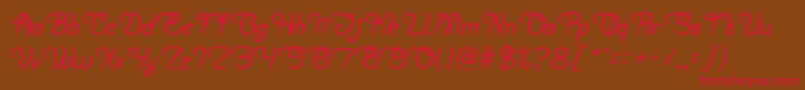 Planting and Seeding Bold Font – Red Fonts on Brown Background