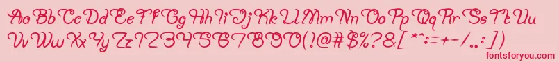 Planting and Seeding Bold Font – Red Fonts on Pink Background