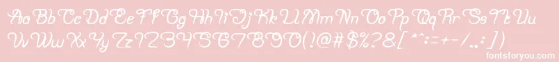 Planting and Seeding Bold Font – White Fonts on Pink Background