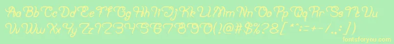 Planting and Seeding Bold Font – Yellow Fonts on Green Background