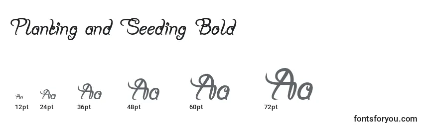 Planting and Seeding Bold Font Sizes