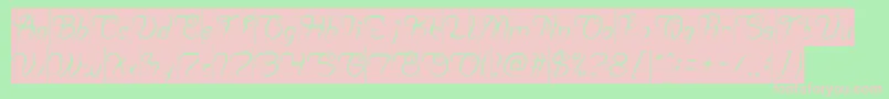 Planting and Seeding Inverse Font – Pink Fonts on Green Background