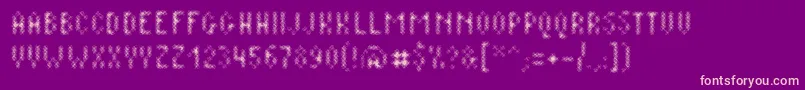 Más sobre la fuente Plaq   108 fuente Plaq   108 – Fuentes Rosadas Sobre Fondo Morado
