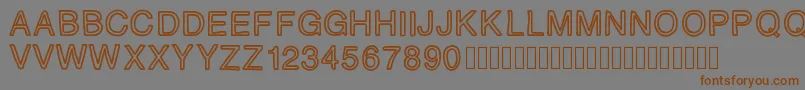 PLAQUE Font – Brown Fonts on Gray Background