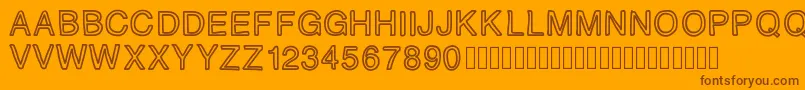 Подробнее о шрифте PLAQUE Шрифт PLAQUE – коричневые шрифты на оранжевом фоне