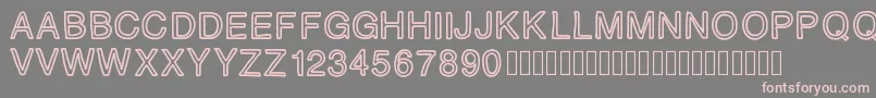 PLAQUE Font – Pink Fonts on Gray Background