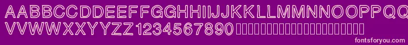 PLAQUE Font – Pink Fonts on Purple Background