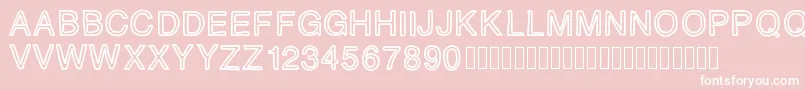 PLAQUE Font – White Fonts on Pink Background