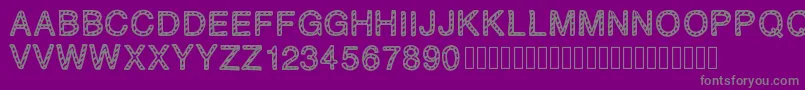 PLAQUEZIP Font – Gray Fonts on Purple Background