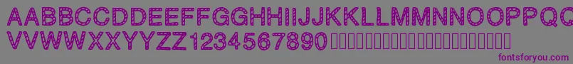 PLAQUEZIP Font – Purple Fonts on Gray Background