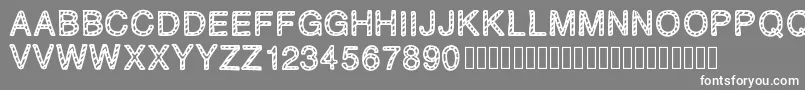 PLAQUEZIP Font – White Fonts on Gray Background